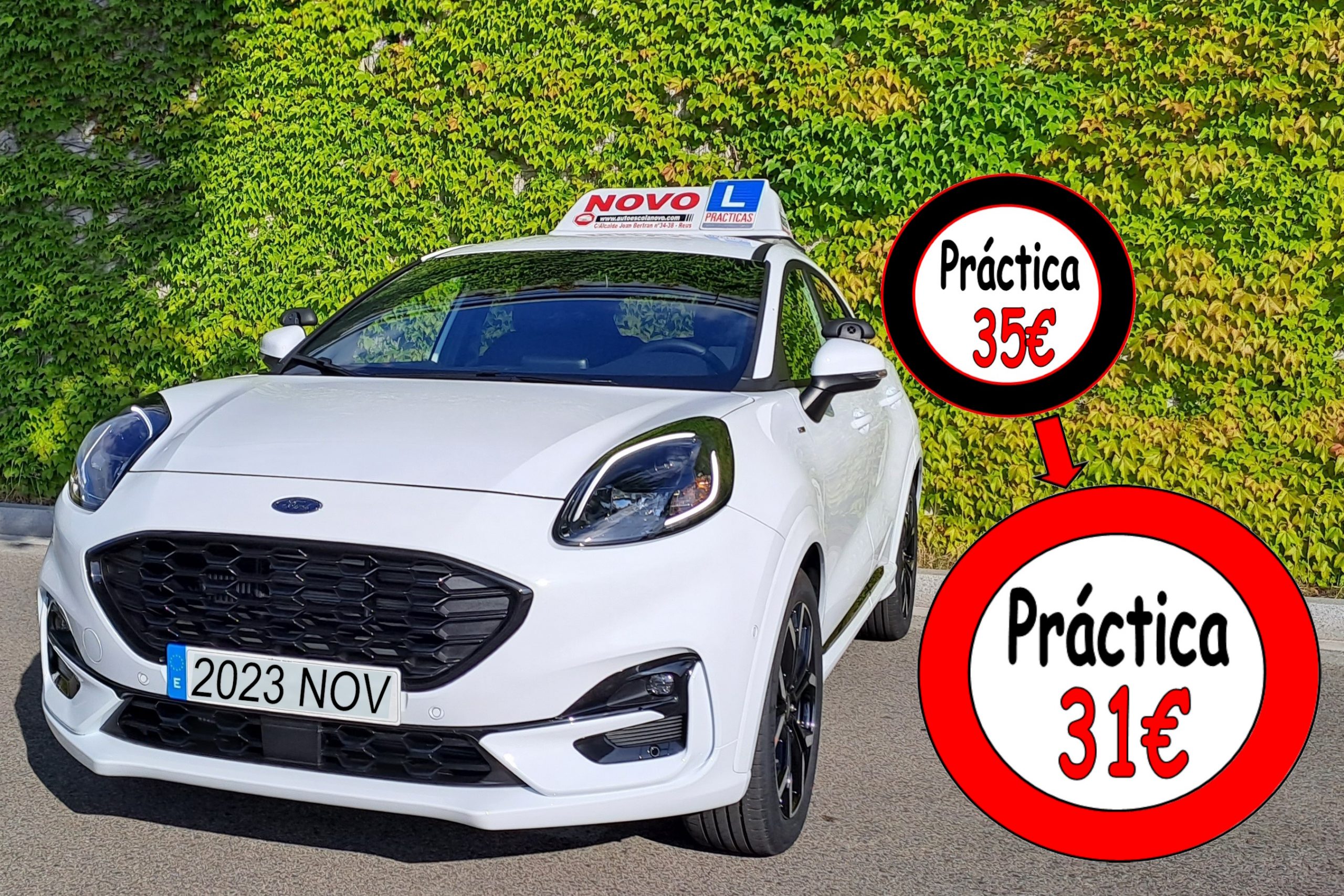 Prácticas - Horario - Precios 1 Autoescola Novo Reus 2026 Practicas scaled